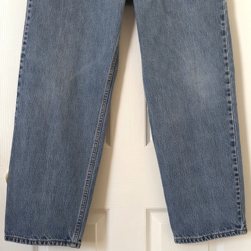 Levi's Y2K 550 Classic Medium Wash Relaxed Fit Straight Leg Denim Jeans 36 x 30 - Picture 3 of 16